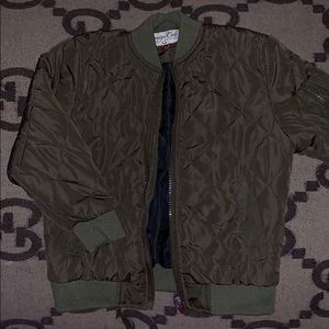 Quilted Bomber Jacket